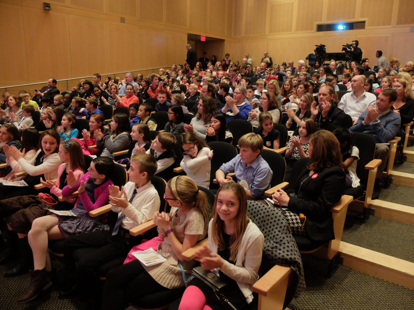 Audience fills Kirby Auditorium at the National Constitution Center.