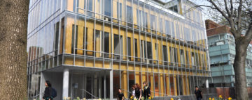 Annenberg Public Policy Center building in the spring