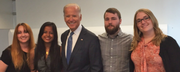 APPC postdoctoral fellows with Vice President Biden.