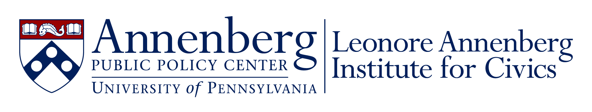 Logo of the Leonore Annenberg Institute for Civics at the Annenberg Public Policy Center.