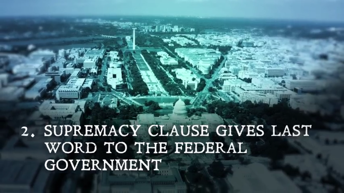 Screenshot from "The Supremacy Clause."