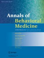 Annals of Behavioral Medicine journal cover.