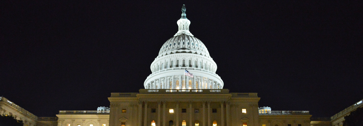 The U.S. Capitol Building at night. Credit: Everett Carrico.