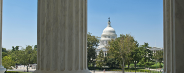 The U.S. Capitol Building seen from the steps of the Supreme Court. Credit: U.S. Department of State/IIP Bureau.