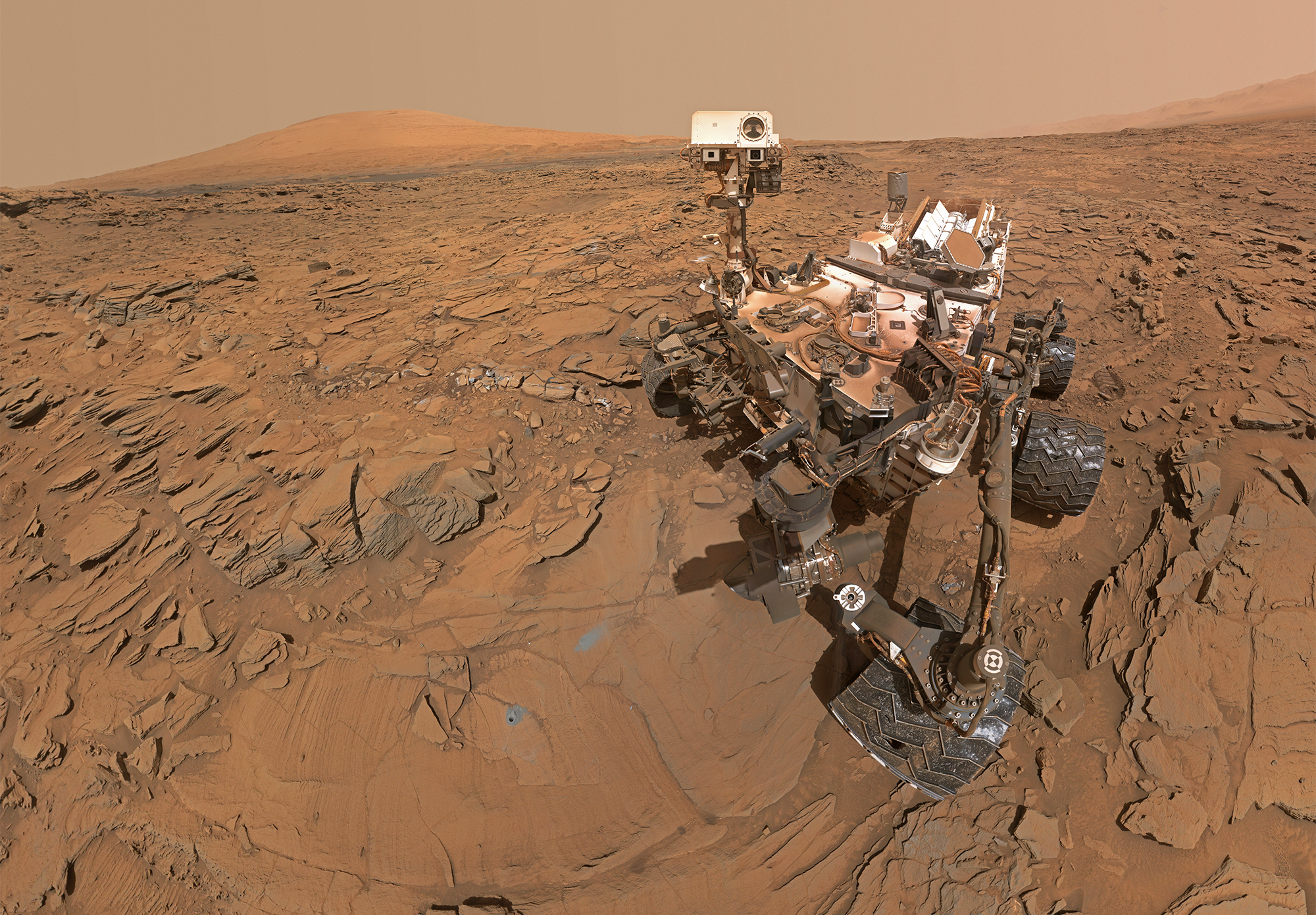 Self-portrait of NASA's Curiosity Mars rover. Credit: NASA/JPL-Caltech/MSSS.