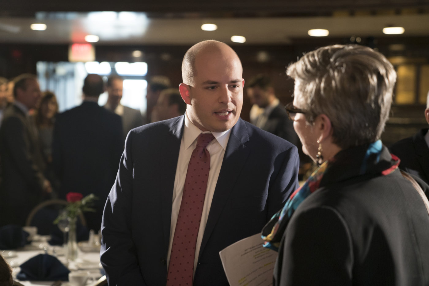 Brian Stelter, host of CNN's "Reliable Sources," talks with Kathleen Hall Jamieson.