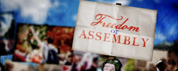 Screen capture from Annenberg Classroom's 'Freedom of Assembly'