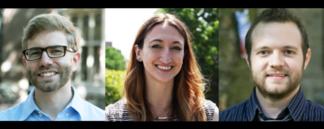 APPC postdoctoral fellows Joe Hilgard, Asheley Landrum, and Bobby Lull.