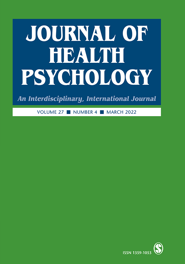 Cover of the Journal of Health Psychology.