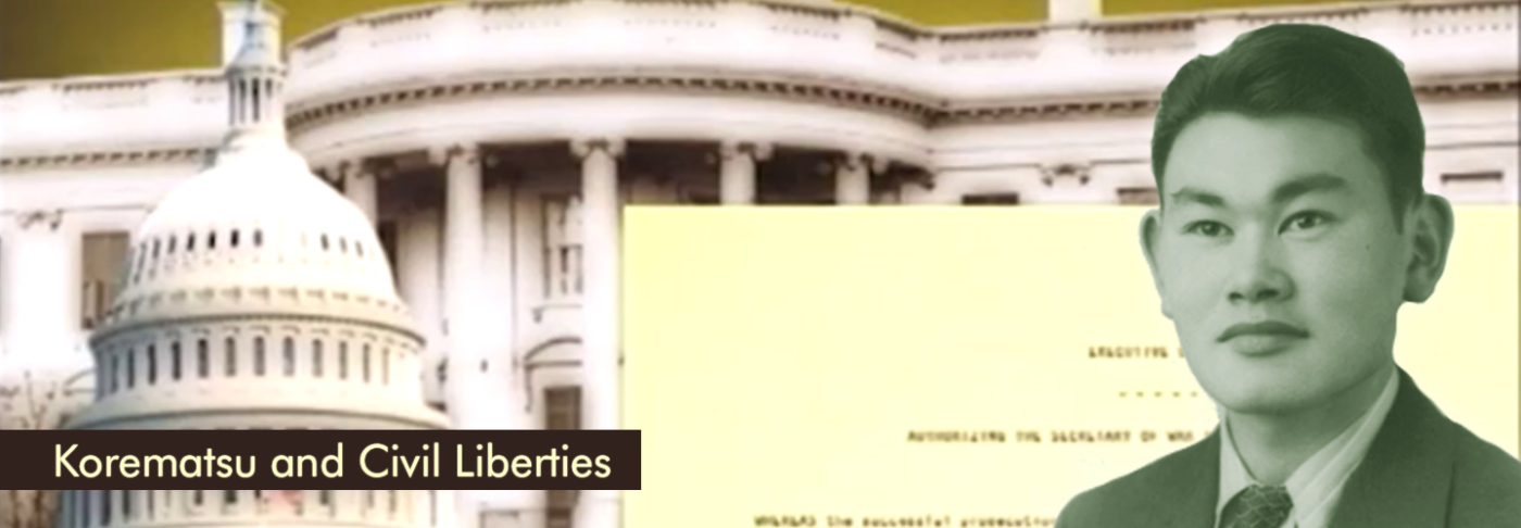 Screenshot from "Korematsu and Civil Liberties" video.