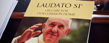 A copy of Pope Francis' encyclical Laudato Si'. Credit: John Bergström-Allen.