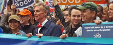 Bill Nye at the March for Science in Washington, D.C., on April 22, 2017. Credit: Flickr/Becker1999.