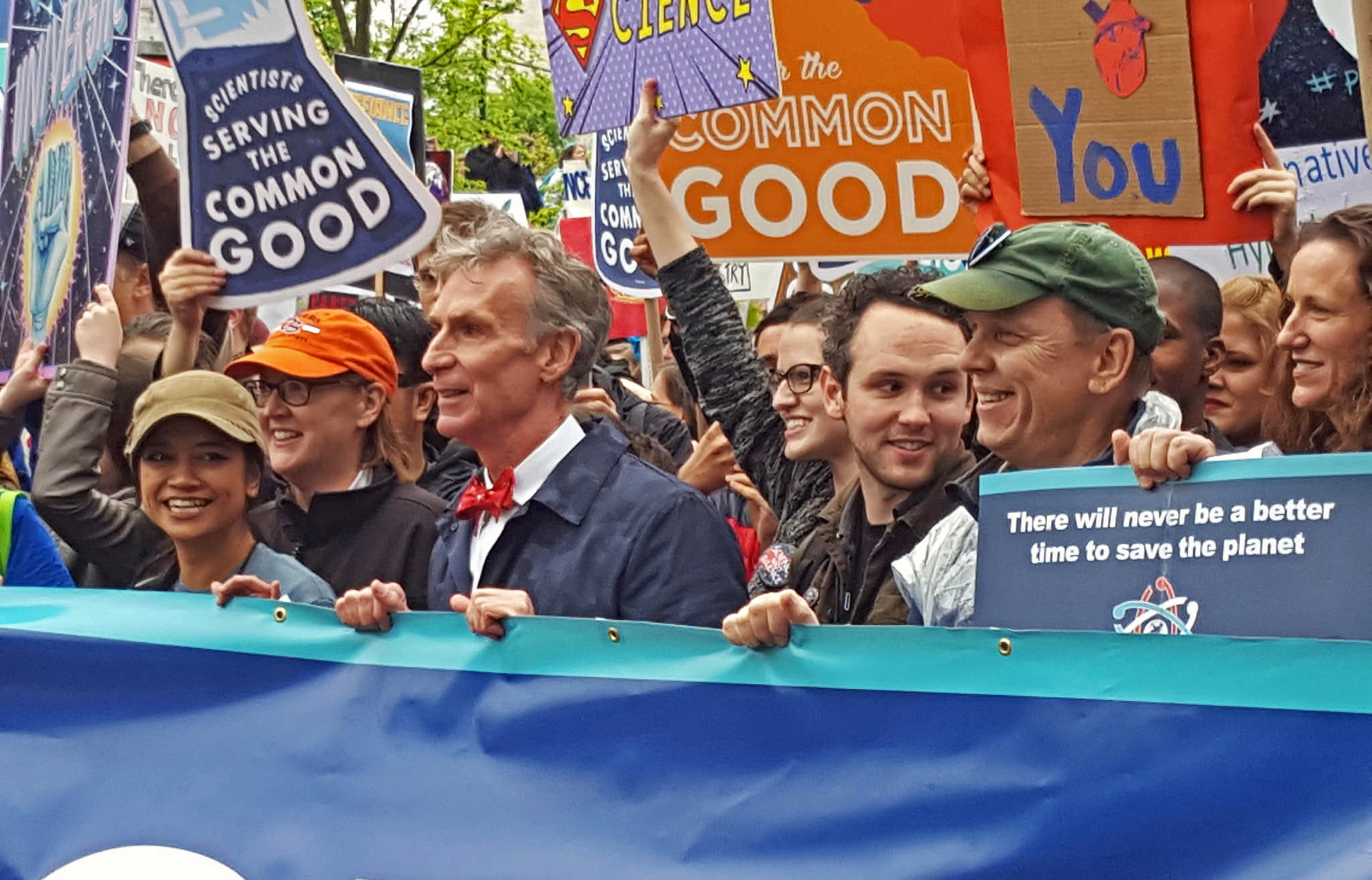 Bill Nye at the March for Science in Washington, D.C., on April 22, 2017. Credit: Flickr/Becker1999.