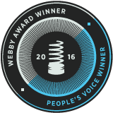 Webby and People's Voice award winner.