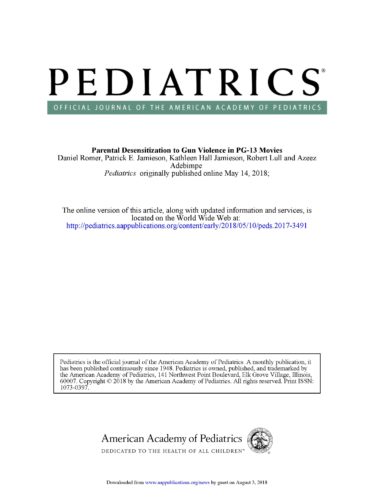 Pediatrics_Parental-desensitization-to-gun-violence-in-PG13-movies