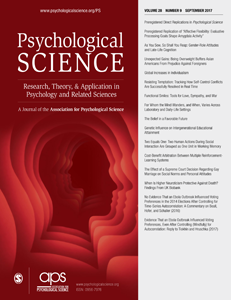 Psychological Science journal.