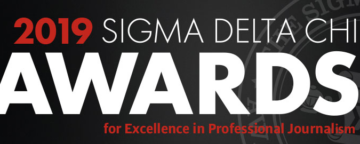 Logo of the Sigma Delta Chi award for excellence in journalism