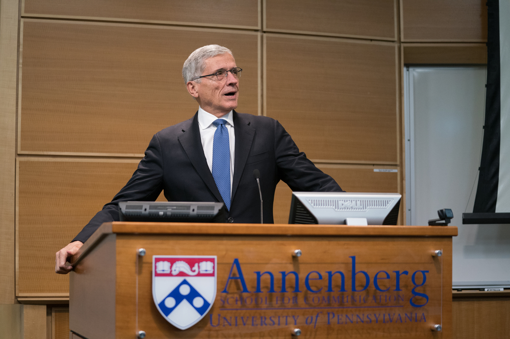 Tom Wheeler delivers the 2018 Annenberg Lecture.