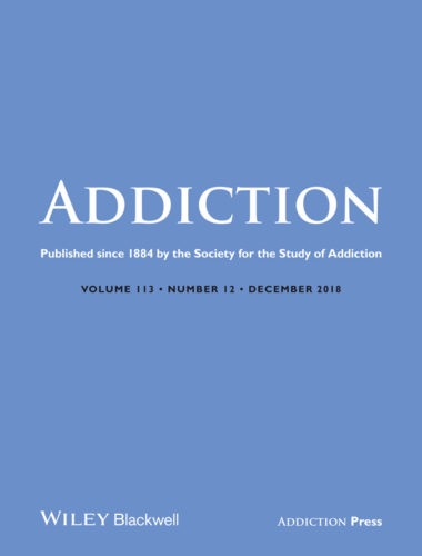 Addiction journal cover.