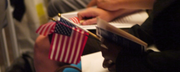 Naturalization ceremony at the National Archives, Washington, D.C. 2014.