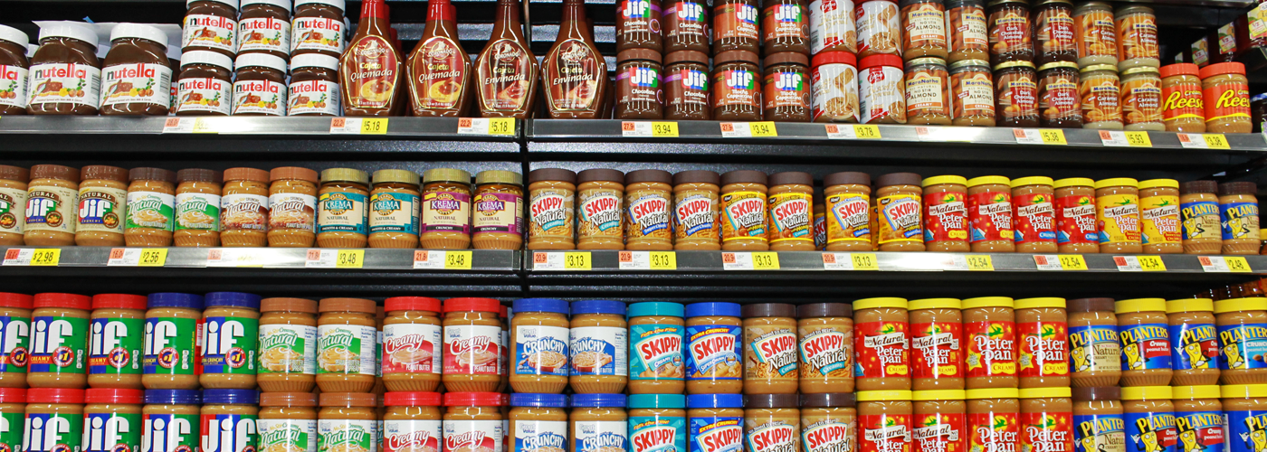 Grocery store shelves. Credit: City of Marietta, Georgia.