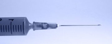 needle image used for vaccination