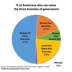 2020 Annenberg Civics Knowledge Survey graphic