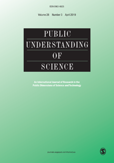 Public Understanding of Science volume 28, issue 3 (2019).