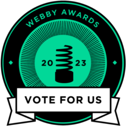 Webby Award vote for us logo